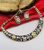 Traditional handcrafted kundan gold-plated necklace set | ethnic indian jewelry for weddings, parties & festivals