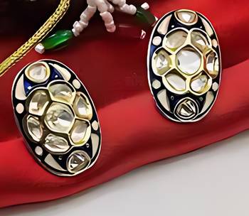 Traditional handcrafted kundan gold-plated Necklace :: set | ethnic indian jewelry for weddings, parties & festivals 2