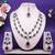 Teardrop bridal necklace set with earrings & maang tikka - ethnic wedding jewelry for brides & parties
