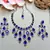 Teardrop bridal Necklace :: set with earrings & maang tikka - ethnic wedding jewelry for brides & parties
