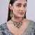 Teardrop bridal Necklace :: set with earrings & maang tikka - ethnic wedding jewelry for brides & parties