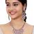Teardrop bridal necklace set with earrings & maang tikka - ethnic wedding jewelry for brides & parties