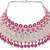 Beads choker necklace set with earrings for women – silver-tone bridal & party wear jewelry
