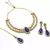 Teardrop bridal Necklace :: set with earrings & maang tikka - ethnic wedding jewelry for brides & parties
