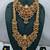 Grand south indian temple bridal necklace set for women     antique gold-plated lakshmi haram with choker & jhumka