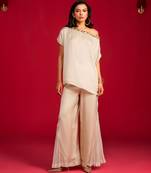 Ivory satin co ord set