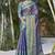 	Navy Blue Faux Kanchipuram Tissue Silk Traditional Zari Woven Saree