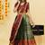 Green Embroidered Taffeta lehenga choli