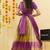 Purple Embroidered Taffeta lehenga choli