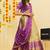 Purple Embroidered Taffeta lehenga choli