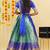 Blue Embroidered Taffeta lehenga choli