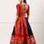 Navy Embroidered Art Silk lehenga choli
