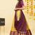 Yellow Embroidered Satin lehenga choli