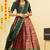 Maroon Embroidered Satin lehenga choli