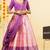 Pink Embroidered Satin lehenga choli