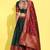 Green Embroidered Art Silk lehenga choli