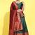 Green Embroidered Art Silk lehenga choli