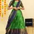 Green Embroidered Art Silk lehenga choli