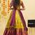 Yellow Embroidered Art Silk lehenga choli