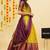 Yellow Embroidered Art Silk lehenga choli