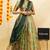 Green Embroidered Art Silk lehenga choli