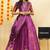 Purple Embroidered Art Silk lehenga choli