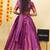 Purple Embroidered Art Silk lehenga choli