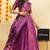 Purple Embroidered Art Silk lehenga choli