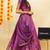Purple Embroidered Art Silk lehenga choli