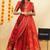 Red Embroidered Art Silk lehenga choli