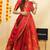 Red Embroidered Art Silk lehenga choli