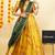 Yellow Embroidered Art Silk lehenga choli