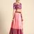 Pink Embroidered Satin lehenga choli