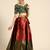 Maroon Embroidered Satin lehenga choli