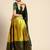 Yellow Embroidered Satin lehenga choli