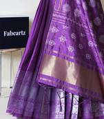 Purple Embroidered Art Silk lehenga choli