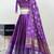 Purple Embroidered Art Silk lehenga choli