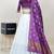 White Embroidered Art Silk lehenga choli
