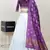 White Embroidered Art Silk lehenga choli