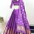 Purple Embroidered Art Silk lehenga choli