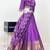 Purple Embroidered Art Silk lehenga choli