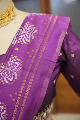 Grey Embroidered Art Silk lehenga choli 2