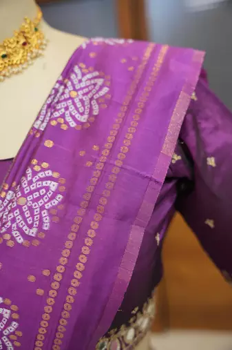 Grey Embroidered Art Silk lehenga choli