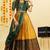 Yellow Embroidered Taffeta lehenga choli