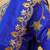 Blue Embroidered Taffeta lehenga choli