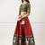 Red Embroidered Art Silk lehenga choli