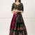 Purple Embroidered Art Silk lehenga choli