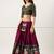 Purple Embroidered Art Silk lehenga choli