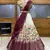 Purple Embroidered Art Silk lehenga choli