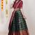 Green Embroidered Taffeta lehenga choli